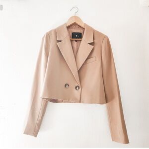 7 For All Mankind Tan Women's Suit Jacket